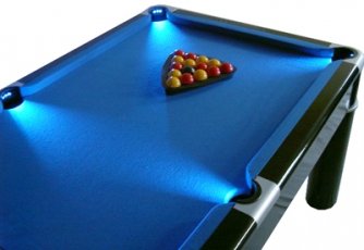 Strikeworth Aurora British 6 Foot Pool Table With LED Lighting